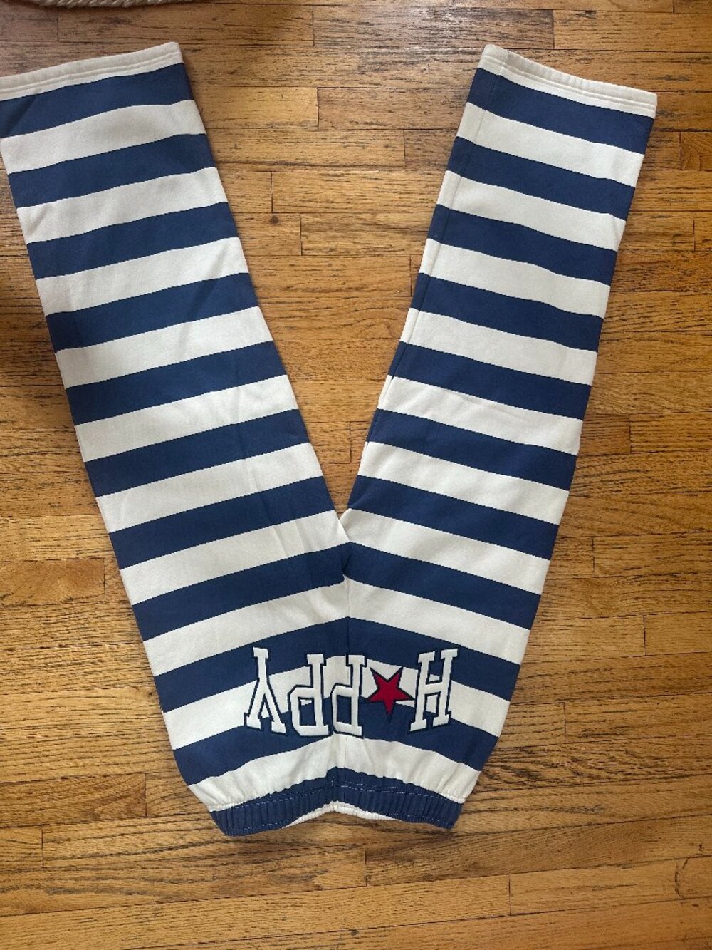 🩵 Happy Camp3r Indigo Stripe Sweatpants 🩵 BRAND NEW